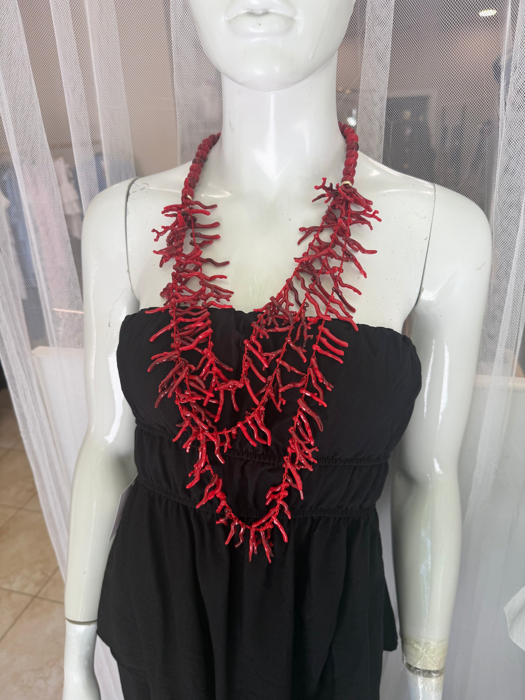 Collar algas rojas