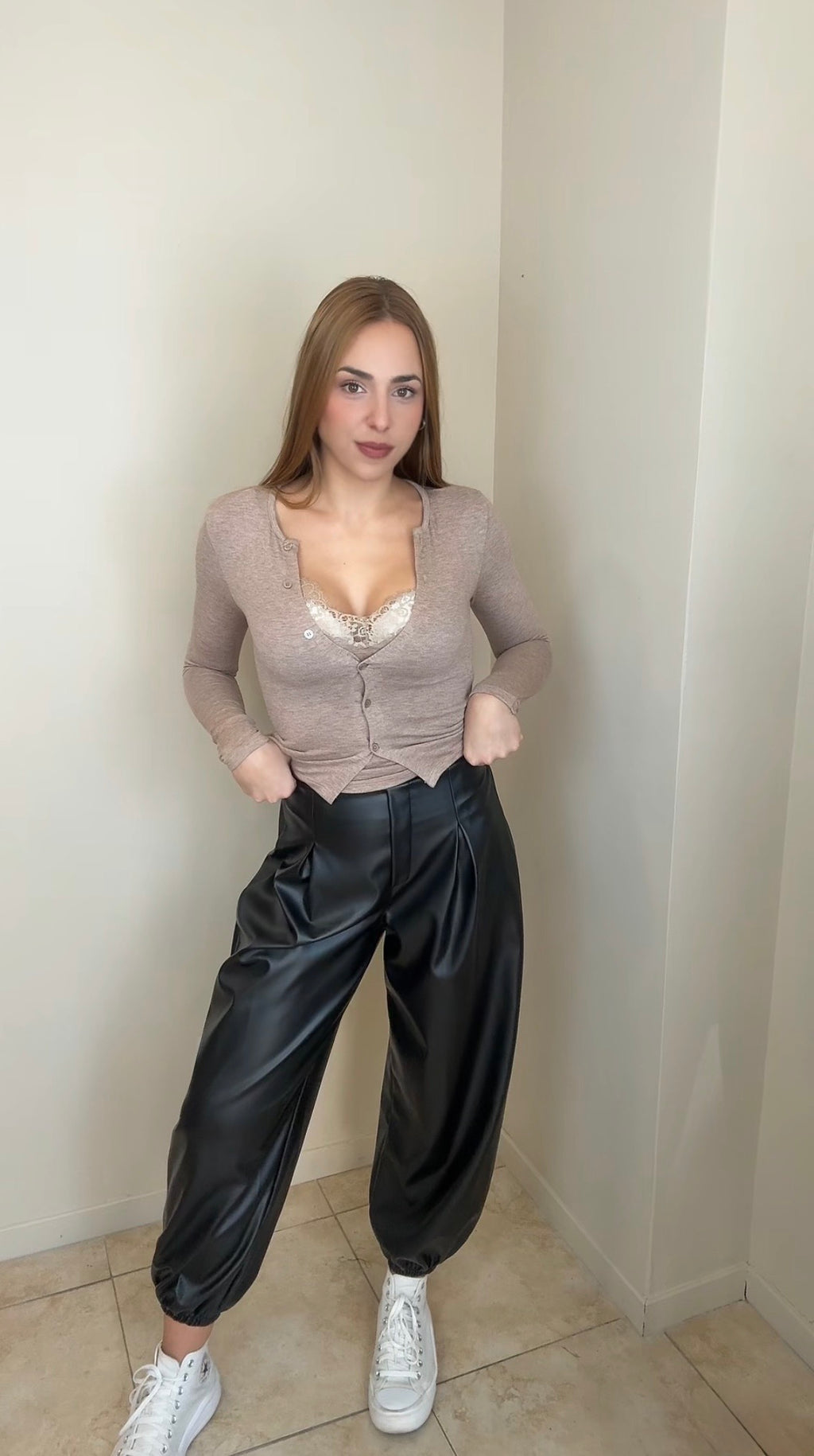 Pantalón polipiel