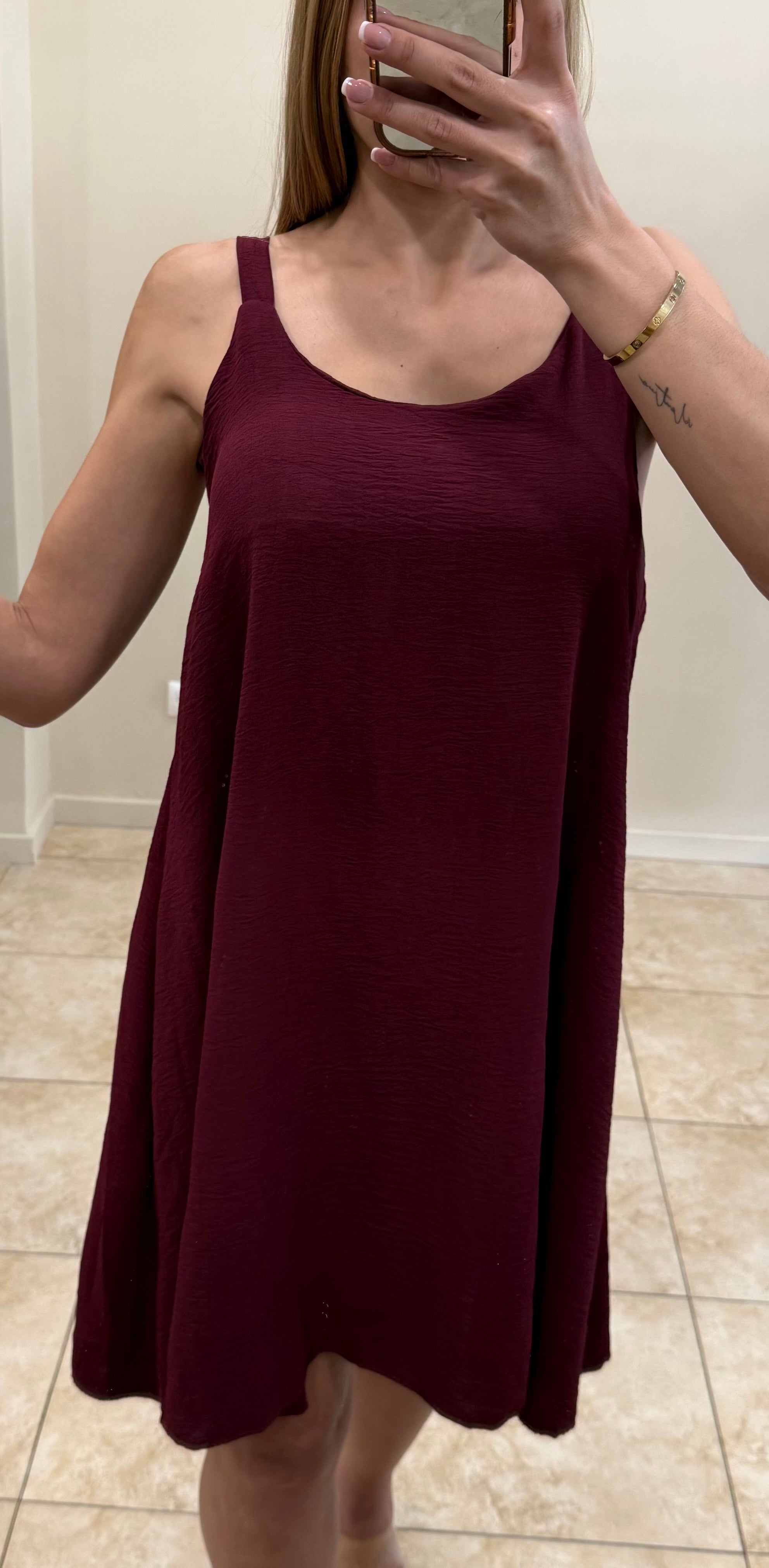 Vestido fluido gasa