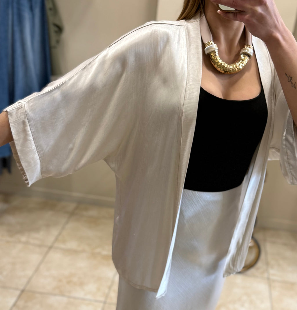Kimono satinado