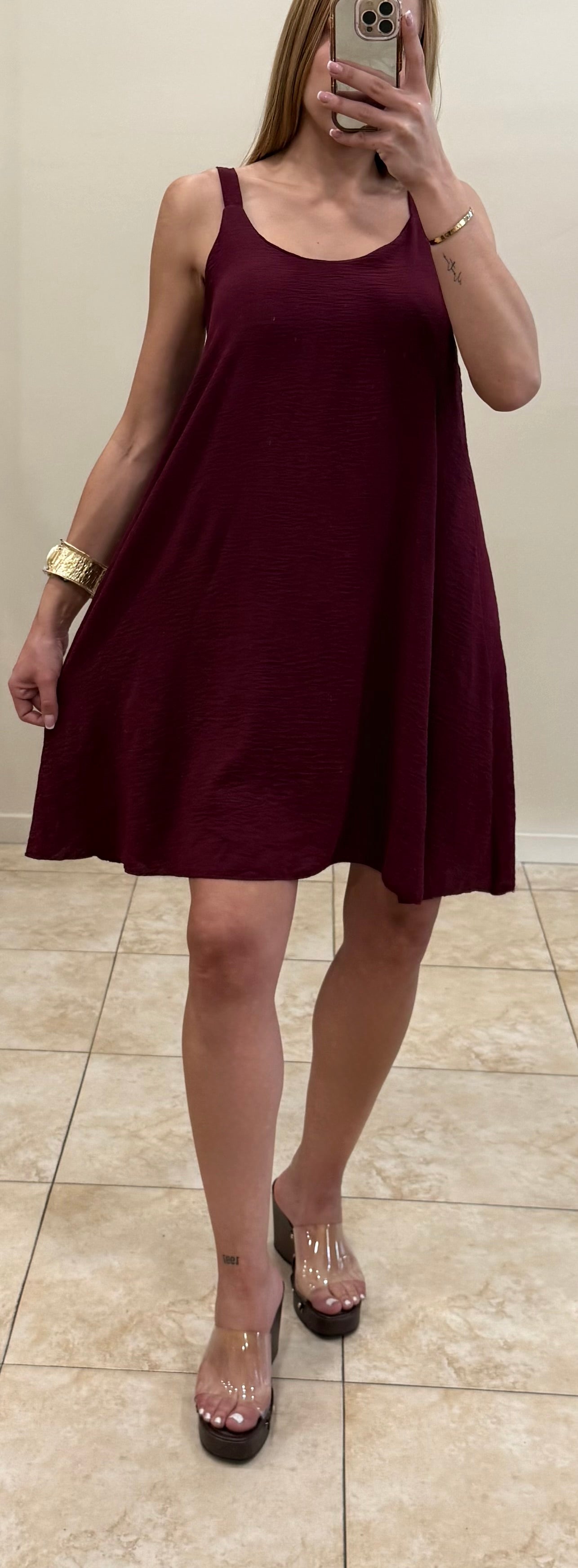 Vestido fluido gasa