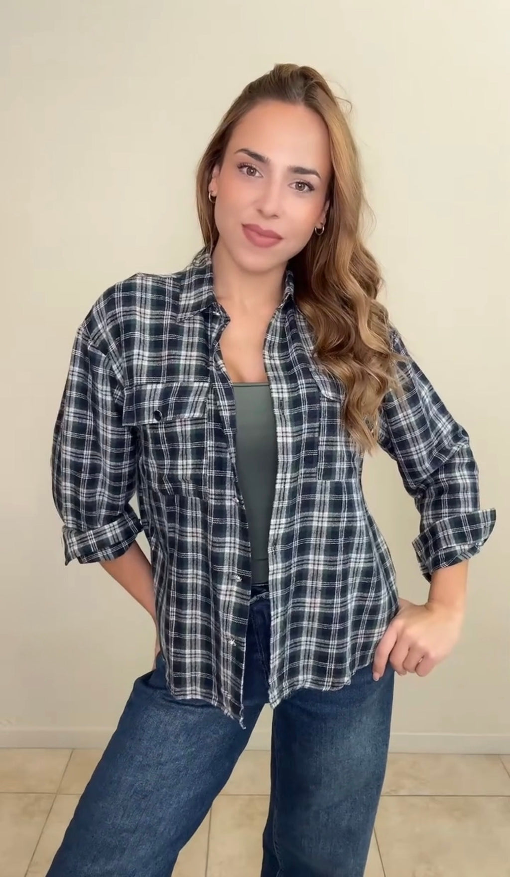 Camisa tartán