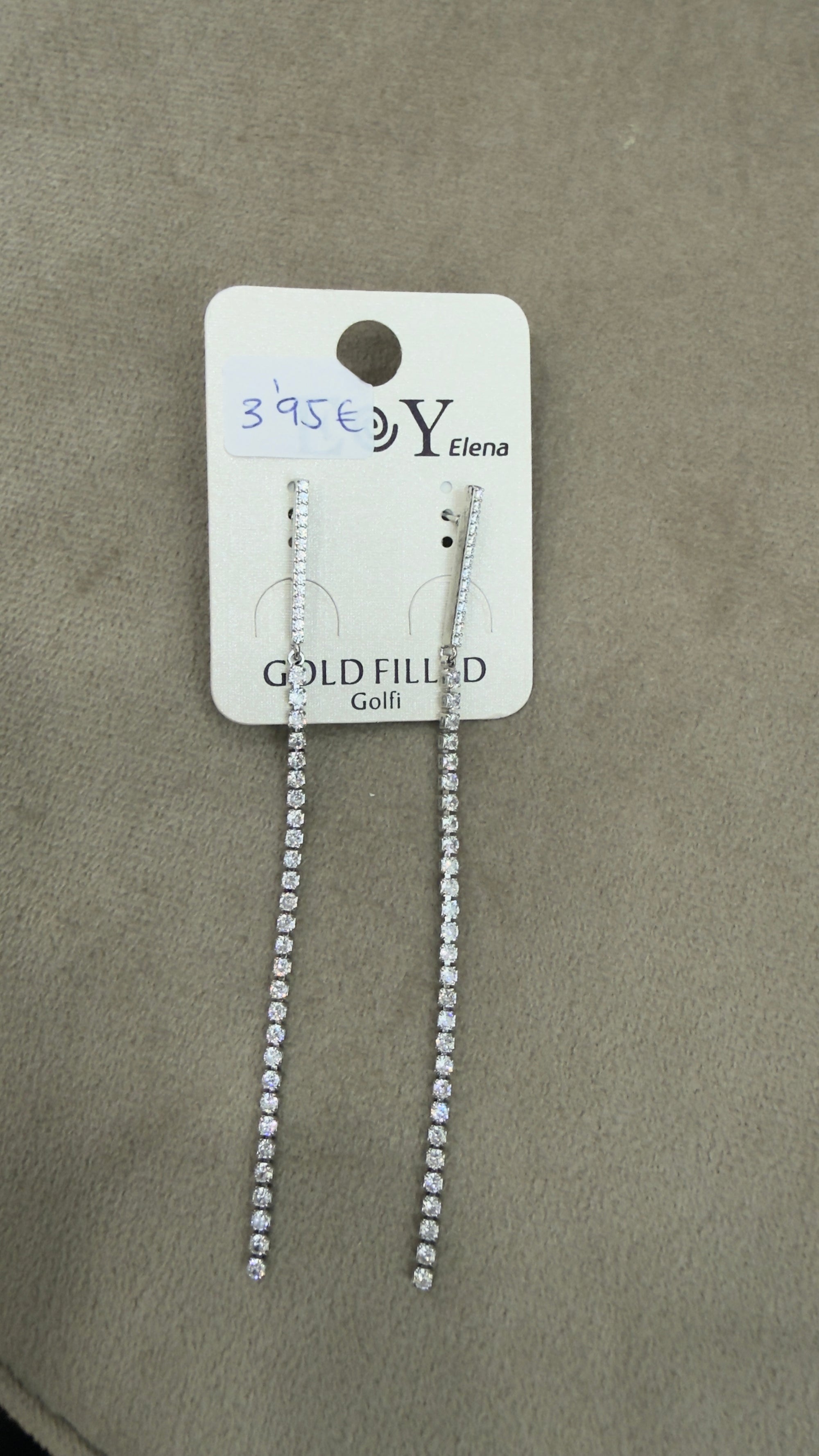 Pendientes largos brillo