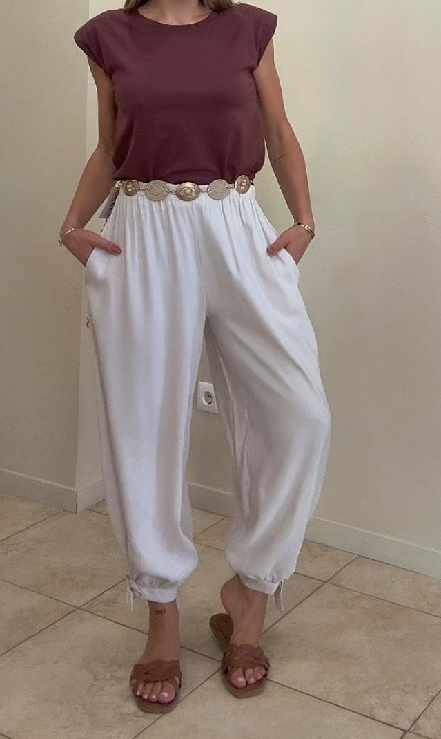Pantalón bombacho lazo