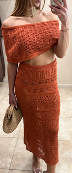 Conjunto falda crochet