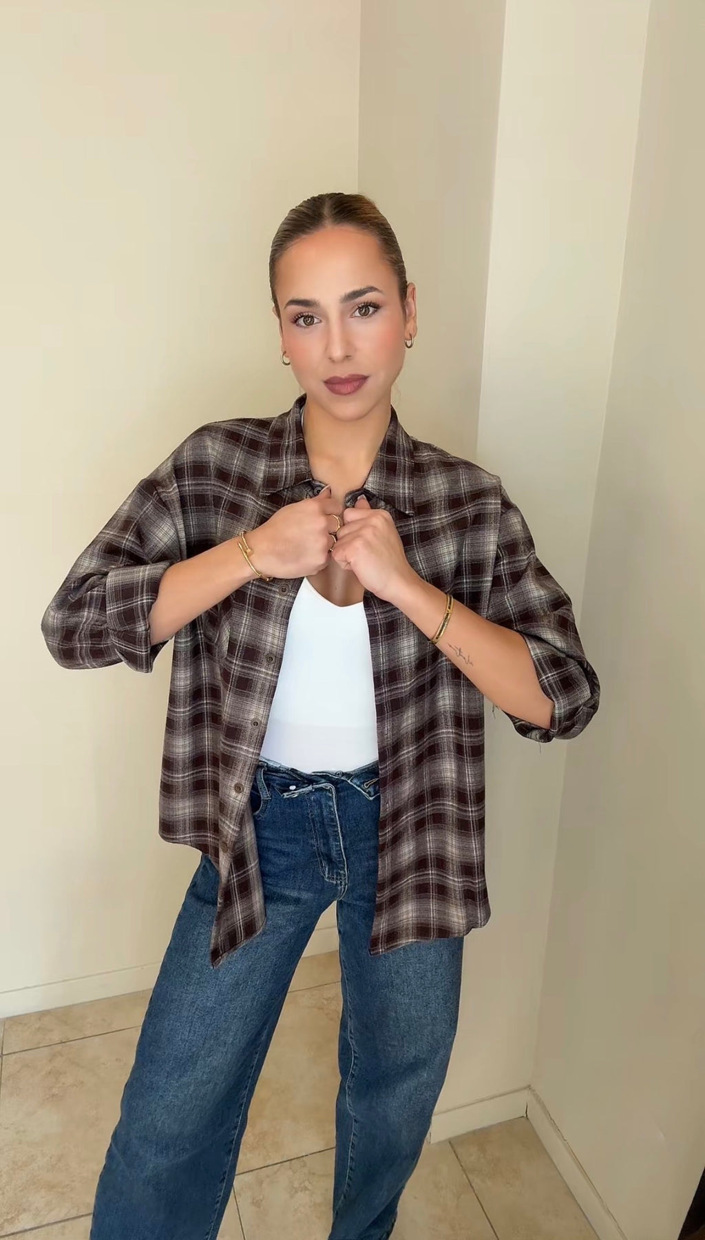 Camisa tartán