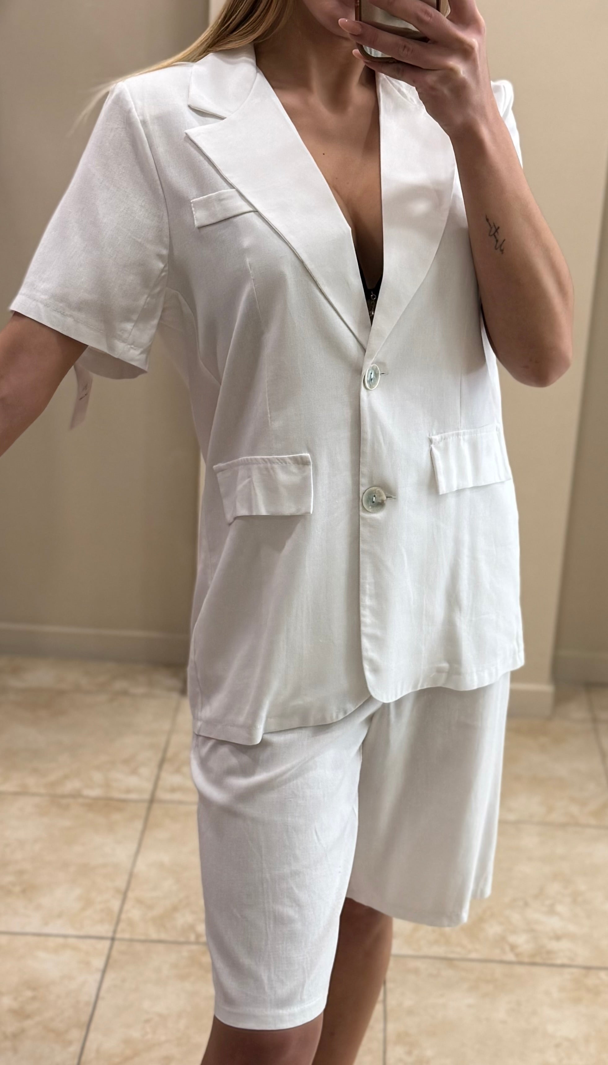 Set lino bermudas