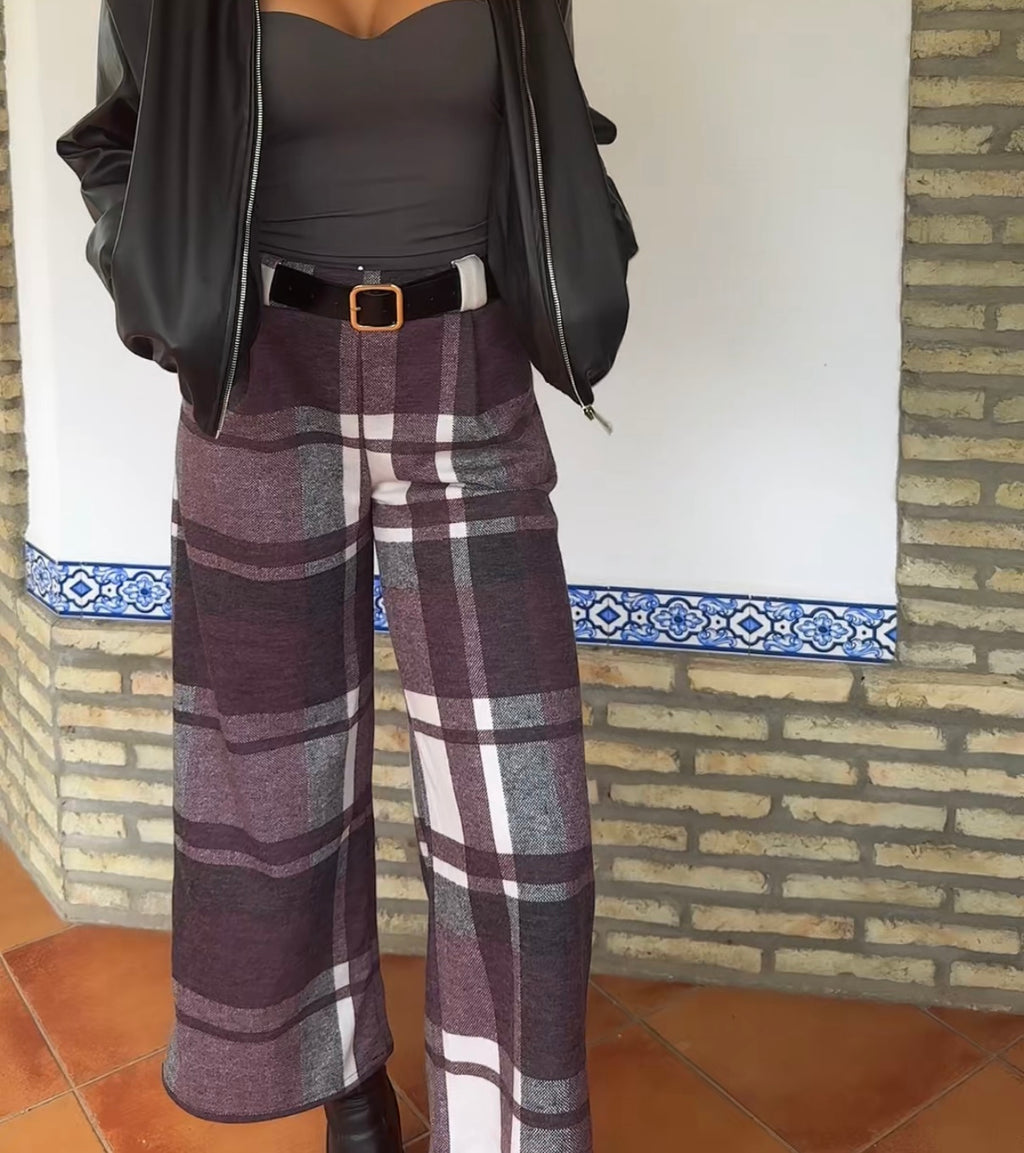 Pantalón cuadros