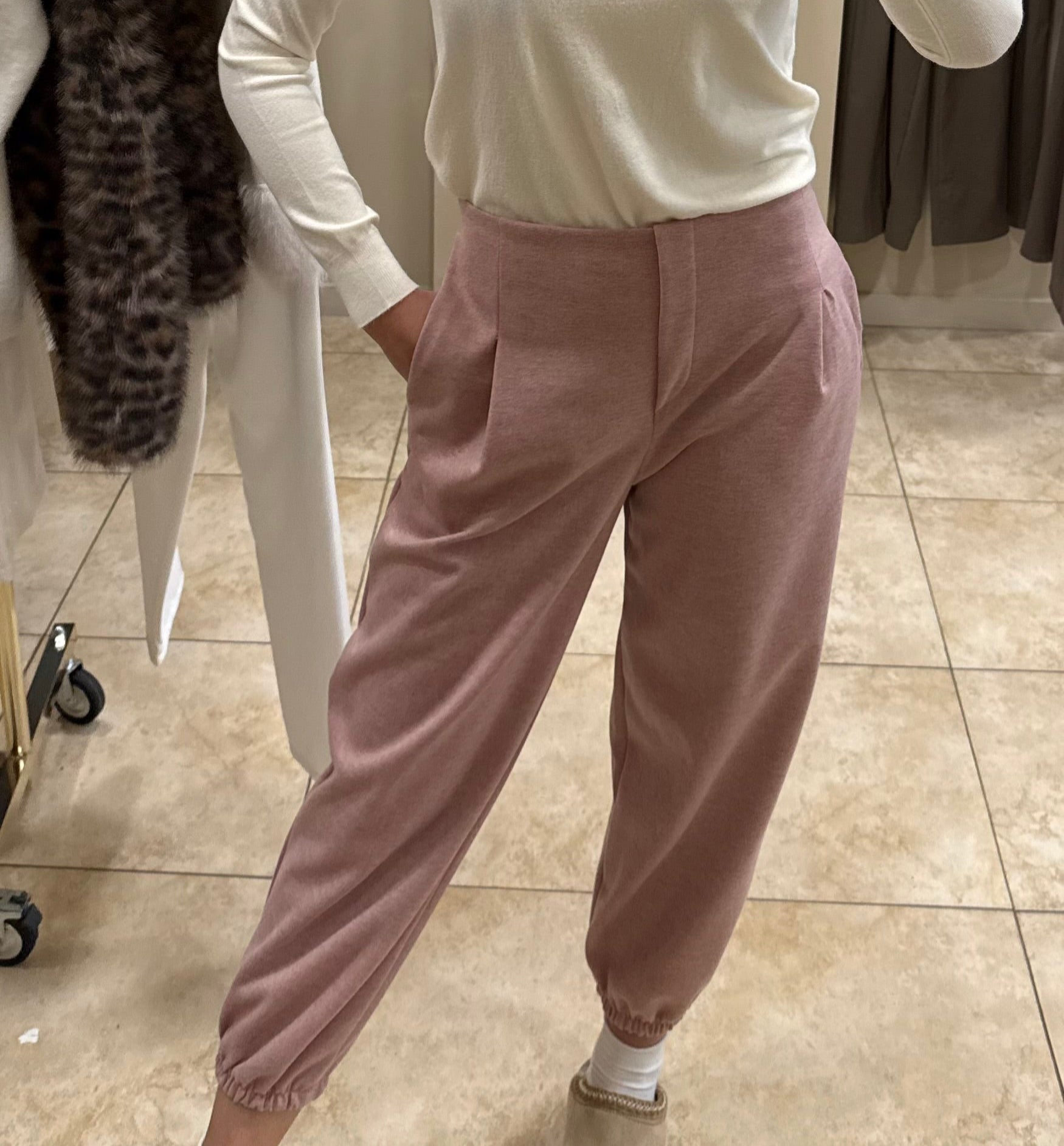 Pantalón chándal rosa