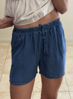 Short denim fluido