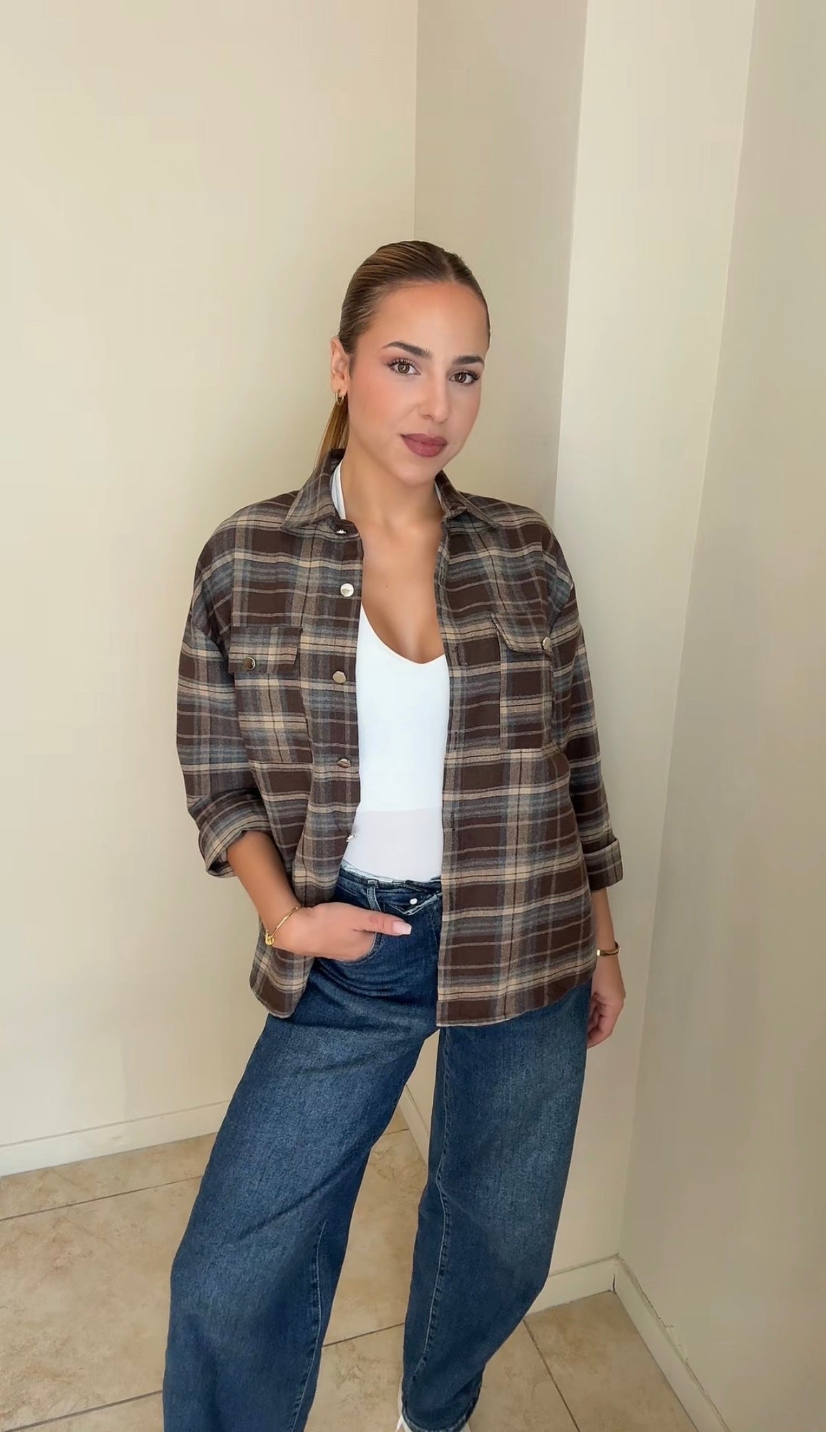 Camisa tartán