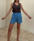 Short denim fluido