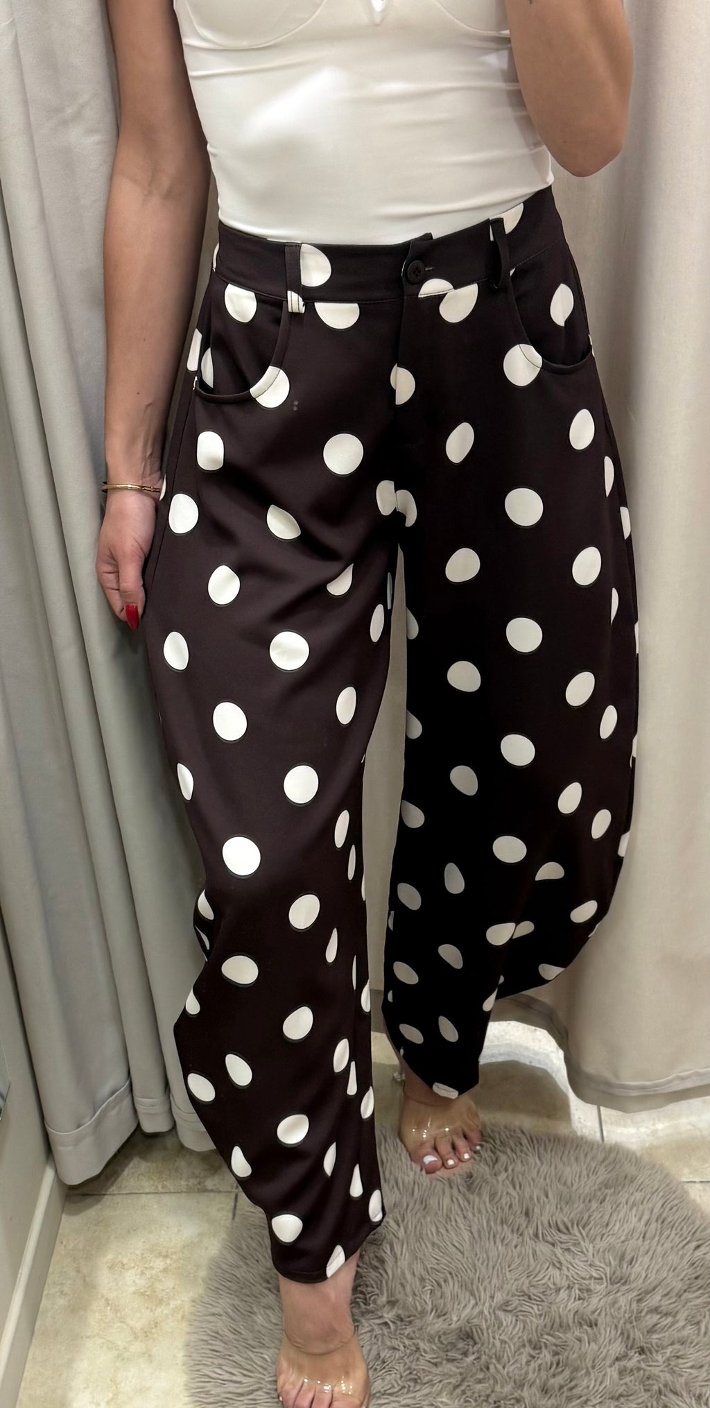 Pantalón balloon lunares