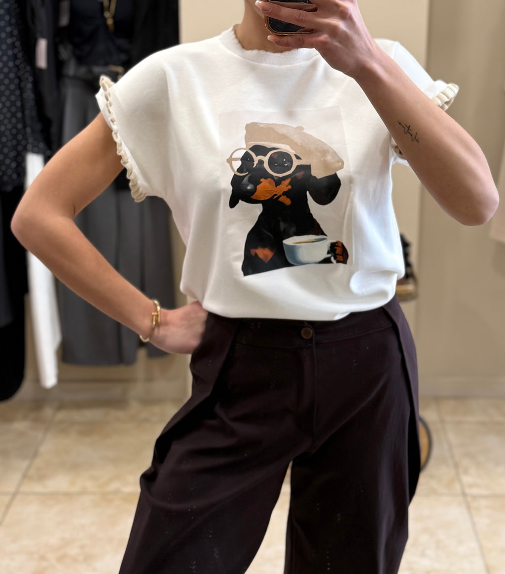 Camiseta teckel gafas