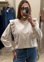 Sudadera volantes