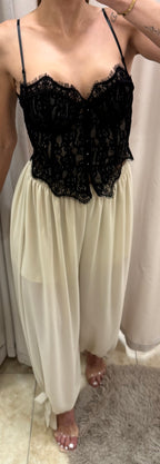 Corset encaje bordado