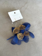Pendientes mariposa azul