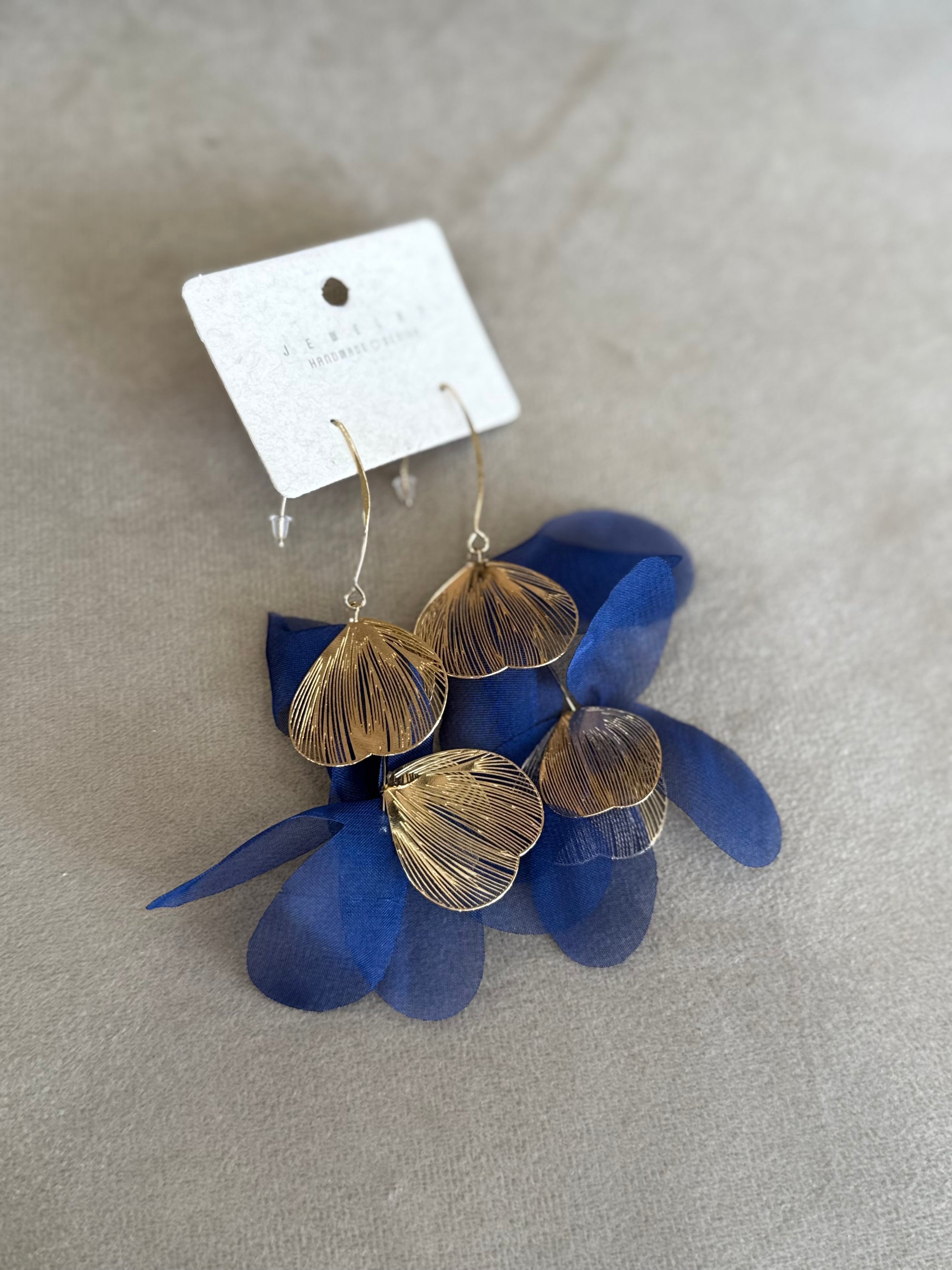 Pendientes mariposa azul