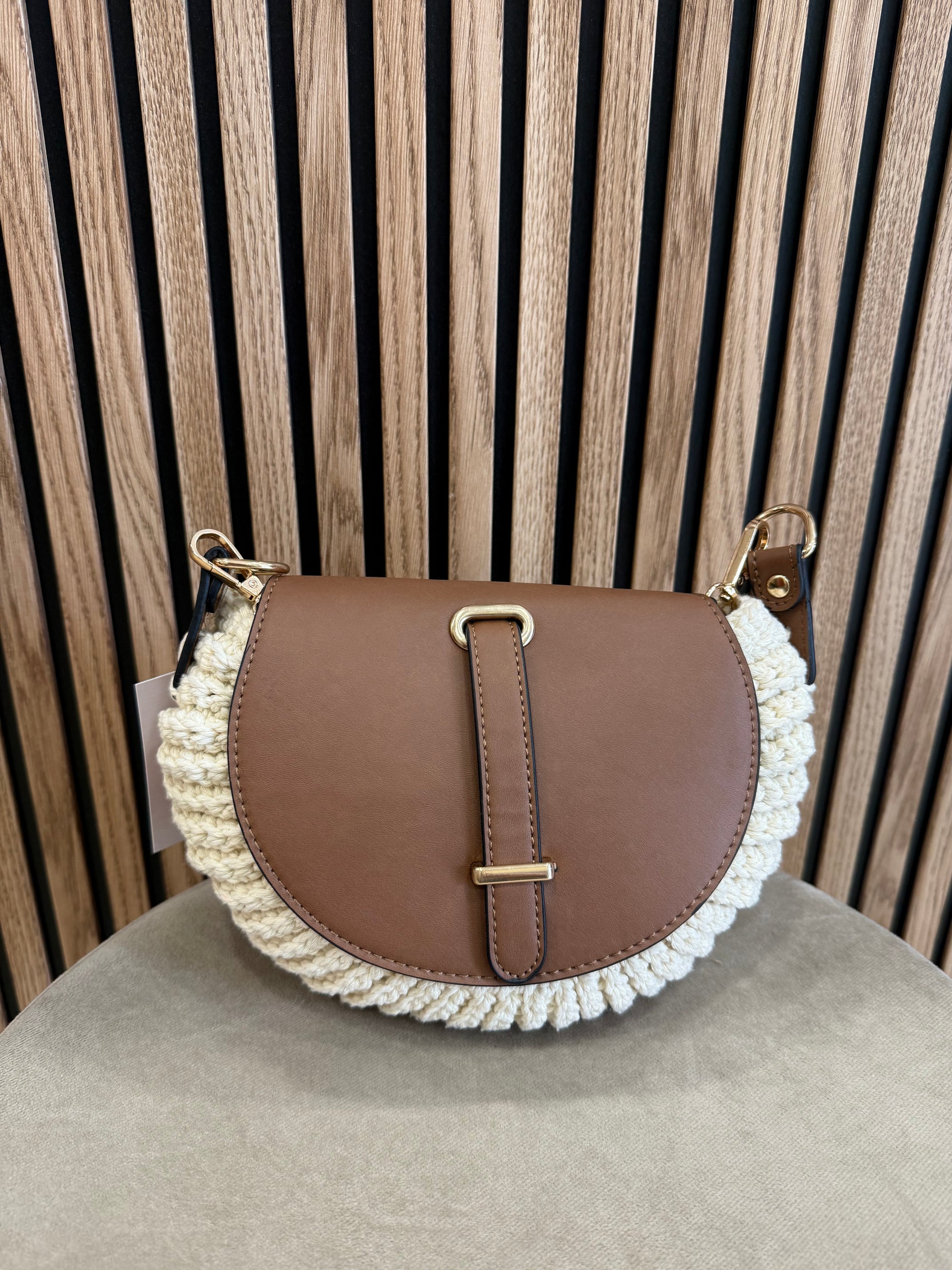 Bolso crochet marrón