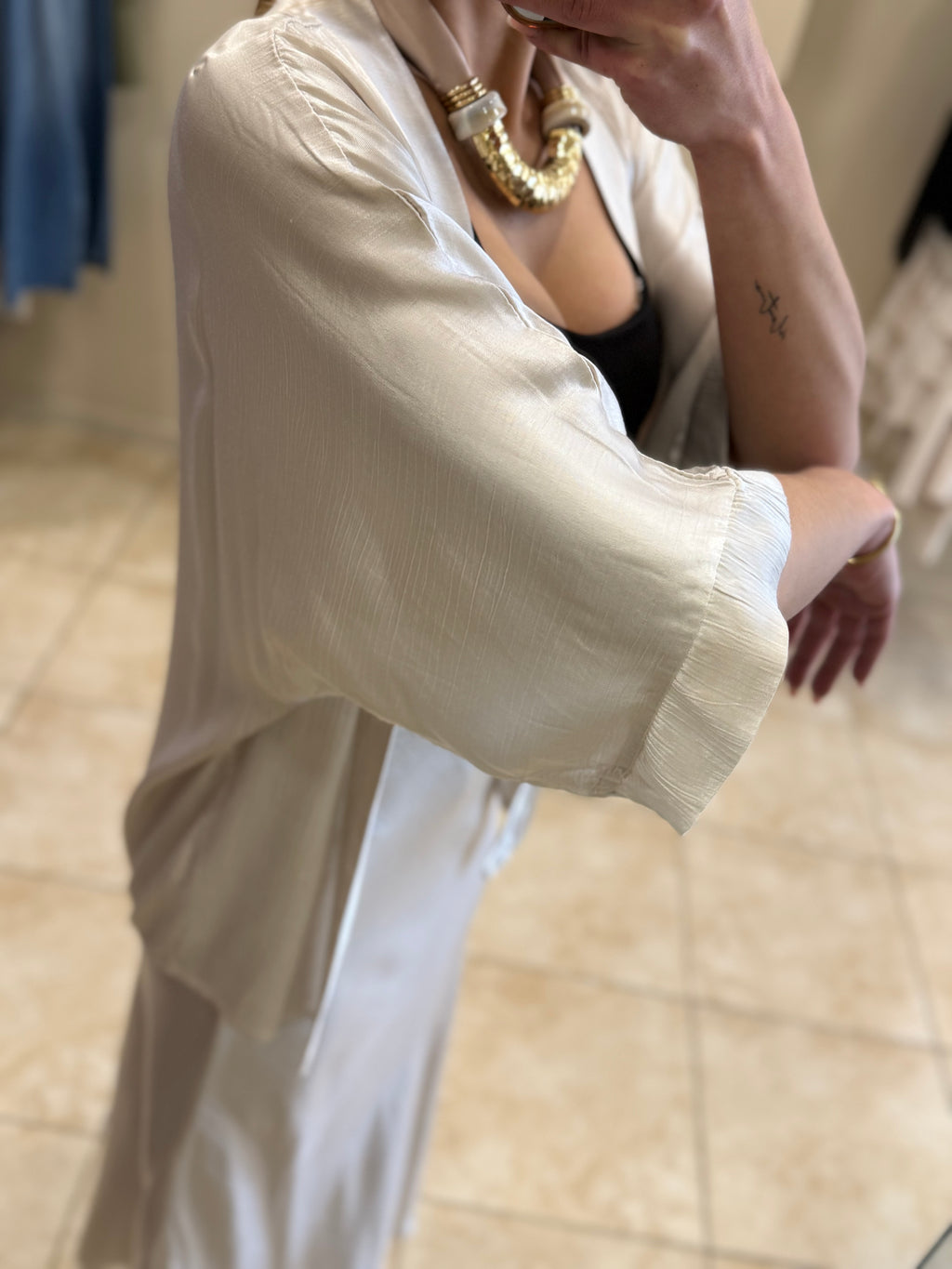 Kimono satinado