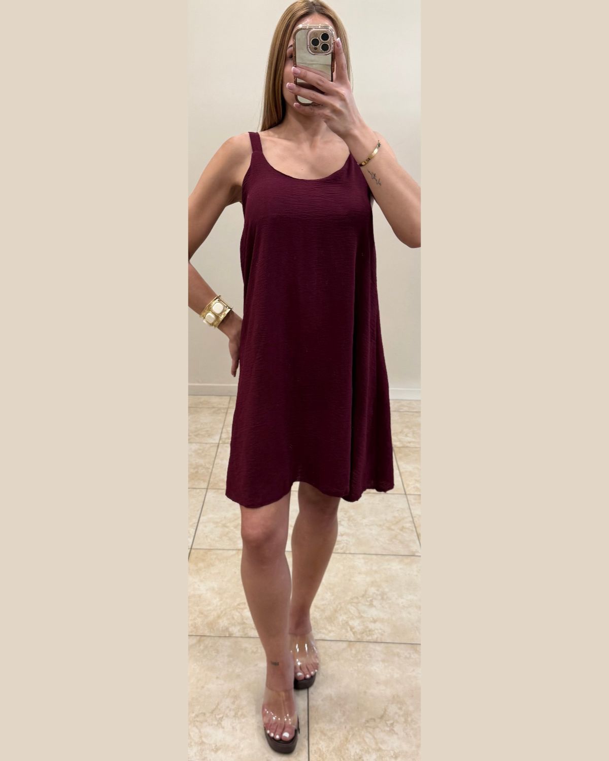Vestido fluido gasa