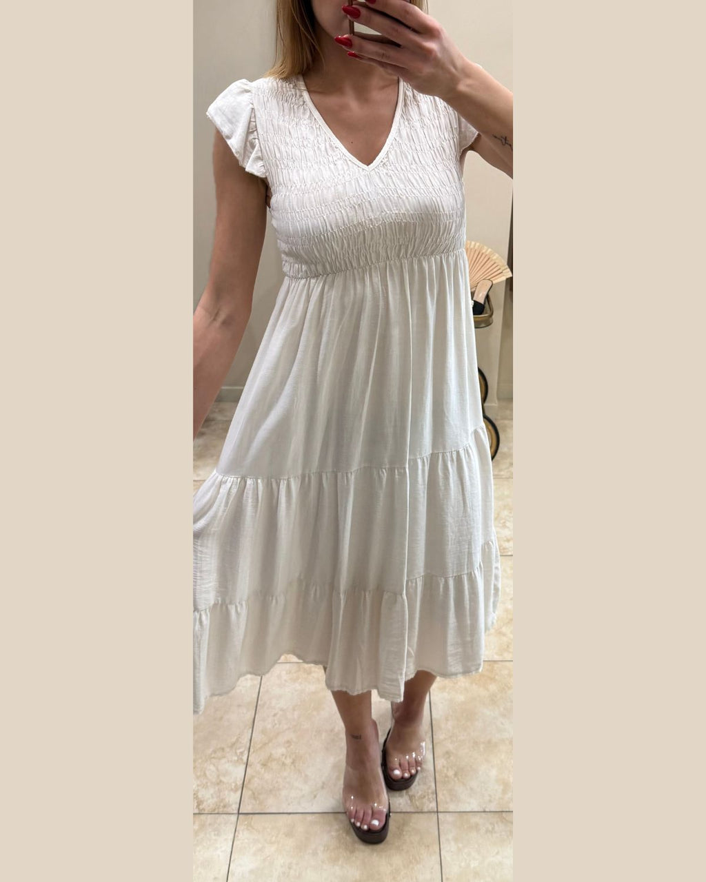 Vestido midi evasé