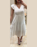 Vestido midi evasé