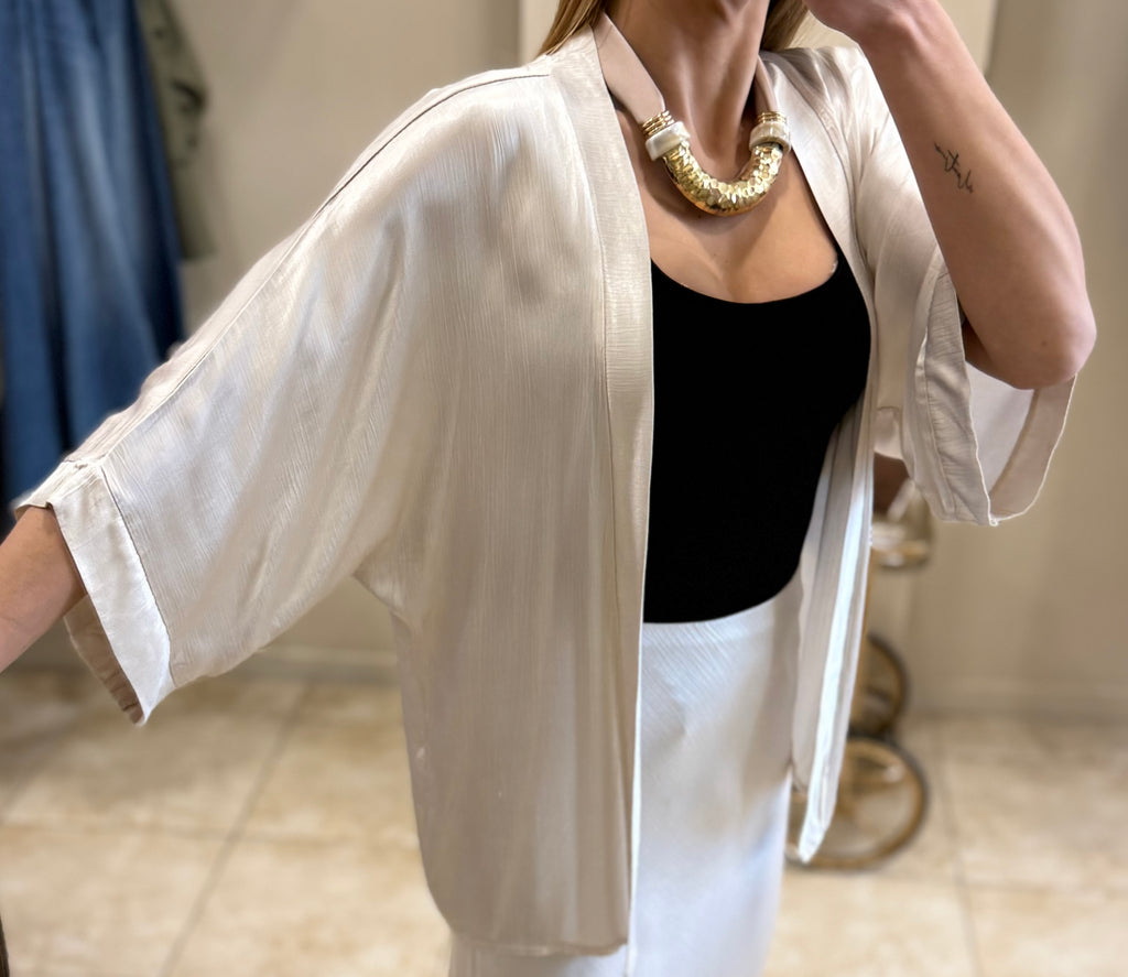 Kimono satinado