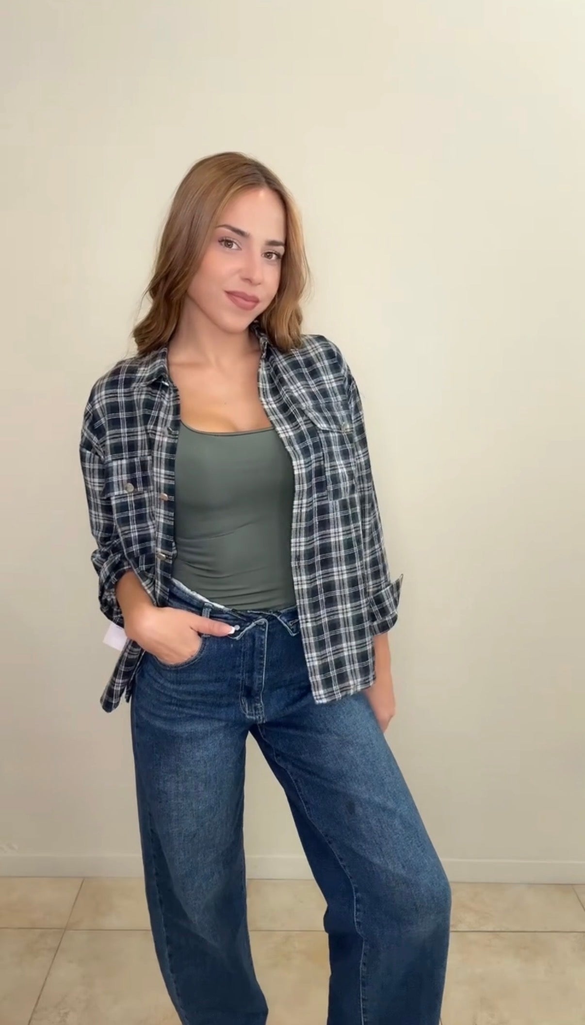 Camisa tartán