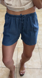 Short denim fluido
