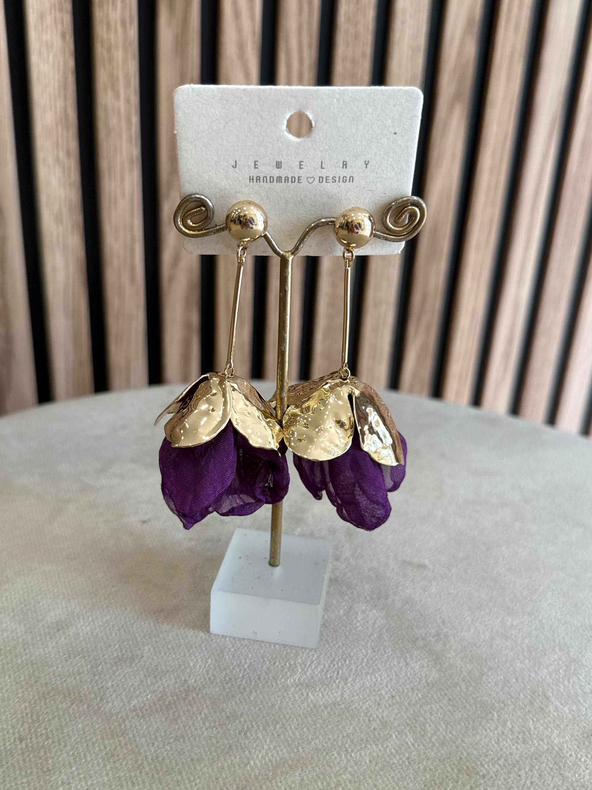 Pendientes amapola