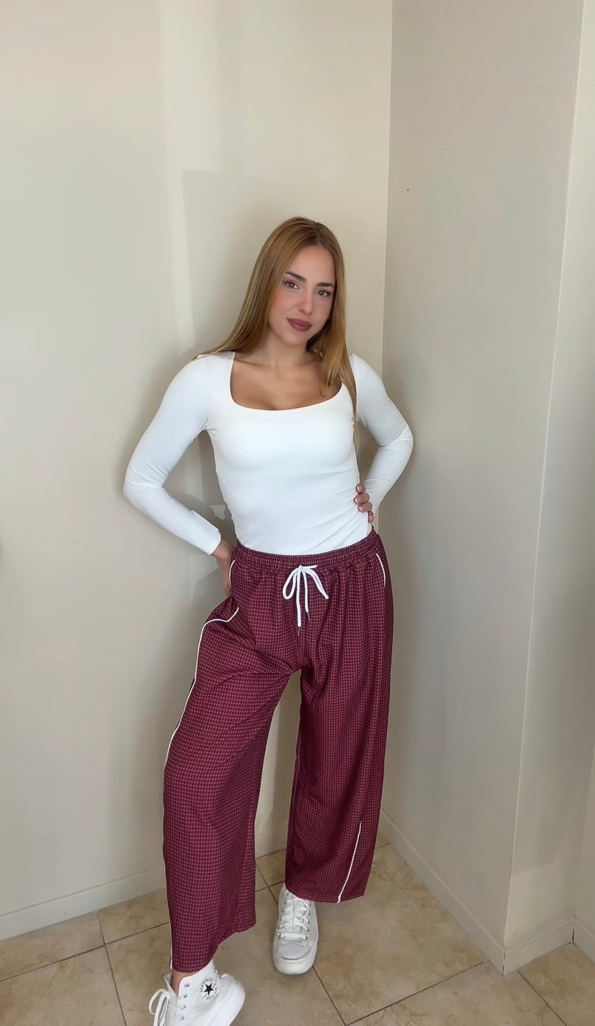 Pantalón chándal cuadros