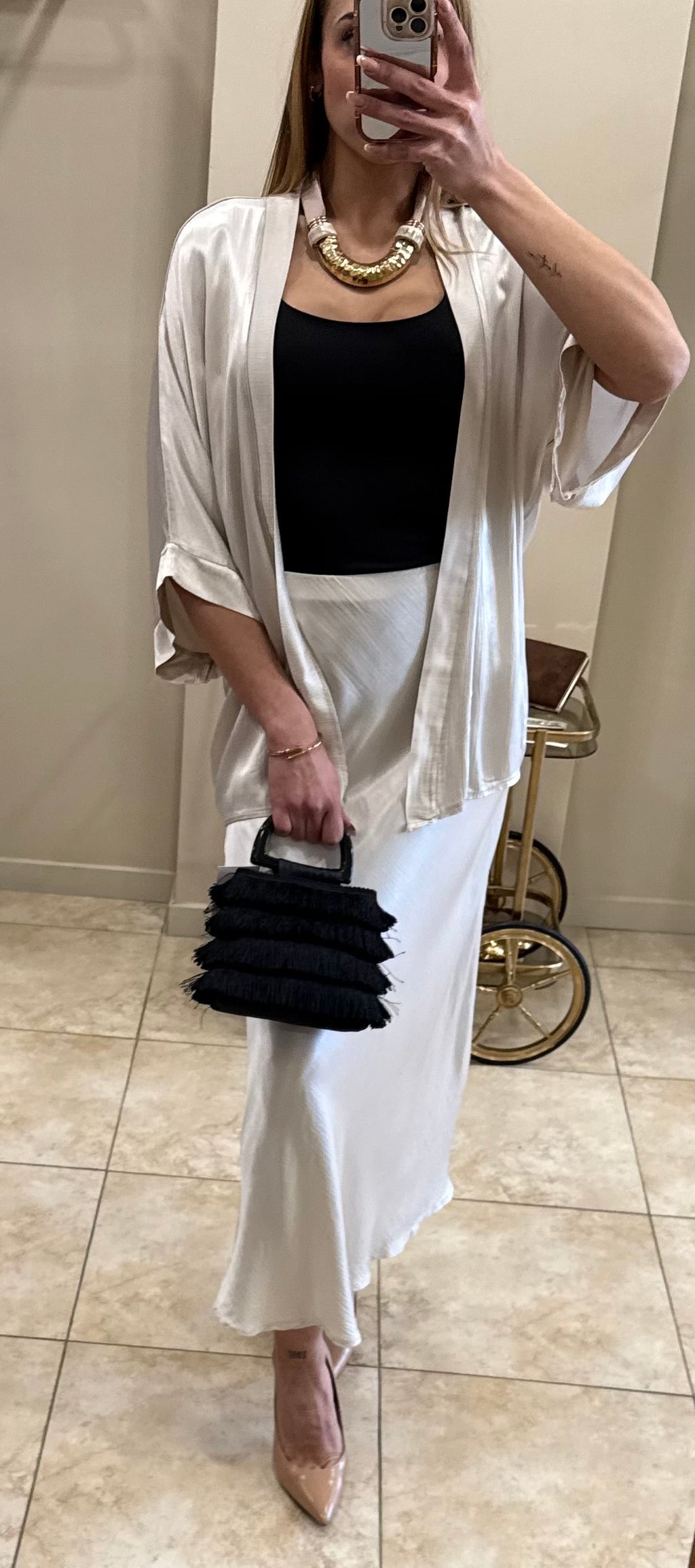 Kimono satinado