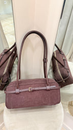Bolso marrón chocolate ante