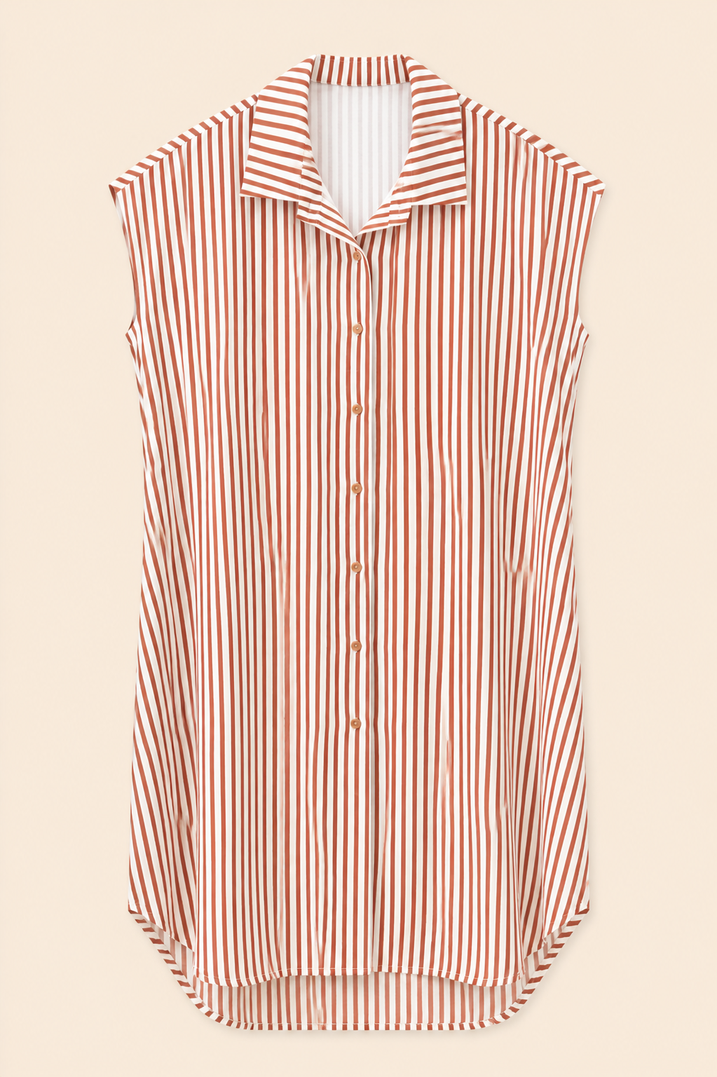 Vestido camisero rayas