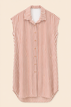 Vestido camisero rayas