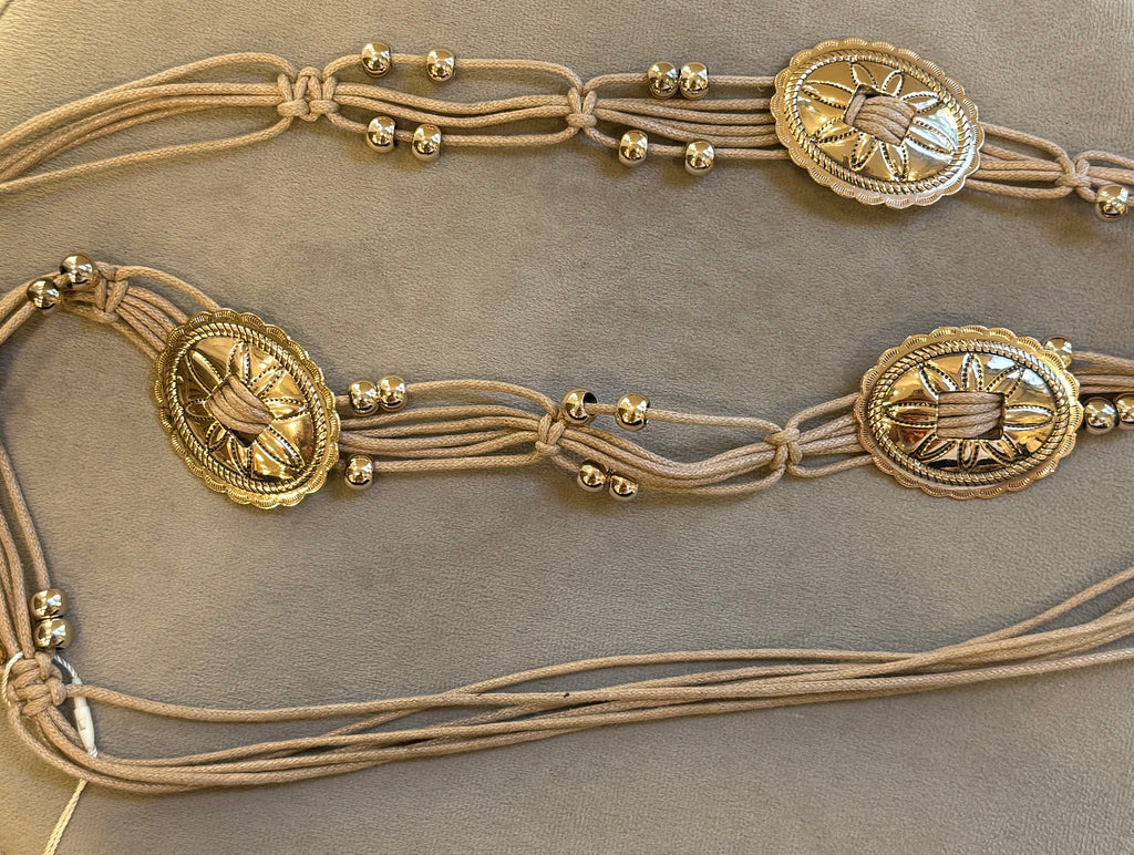 Cinturón cuerdas hebillas