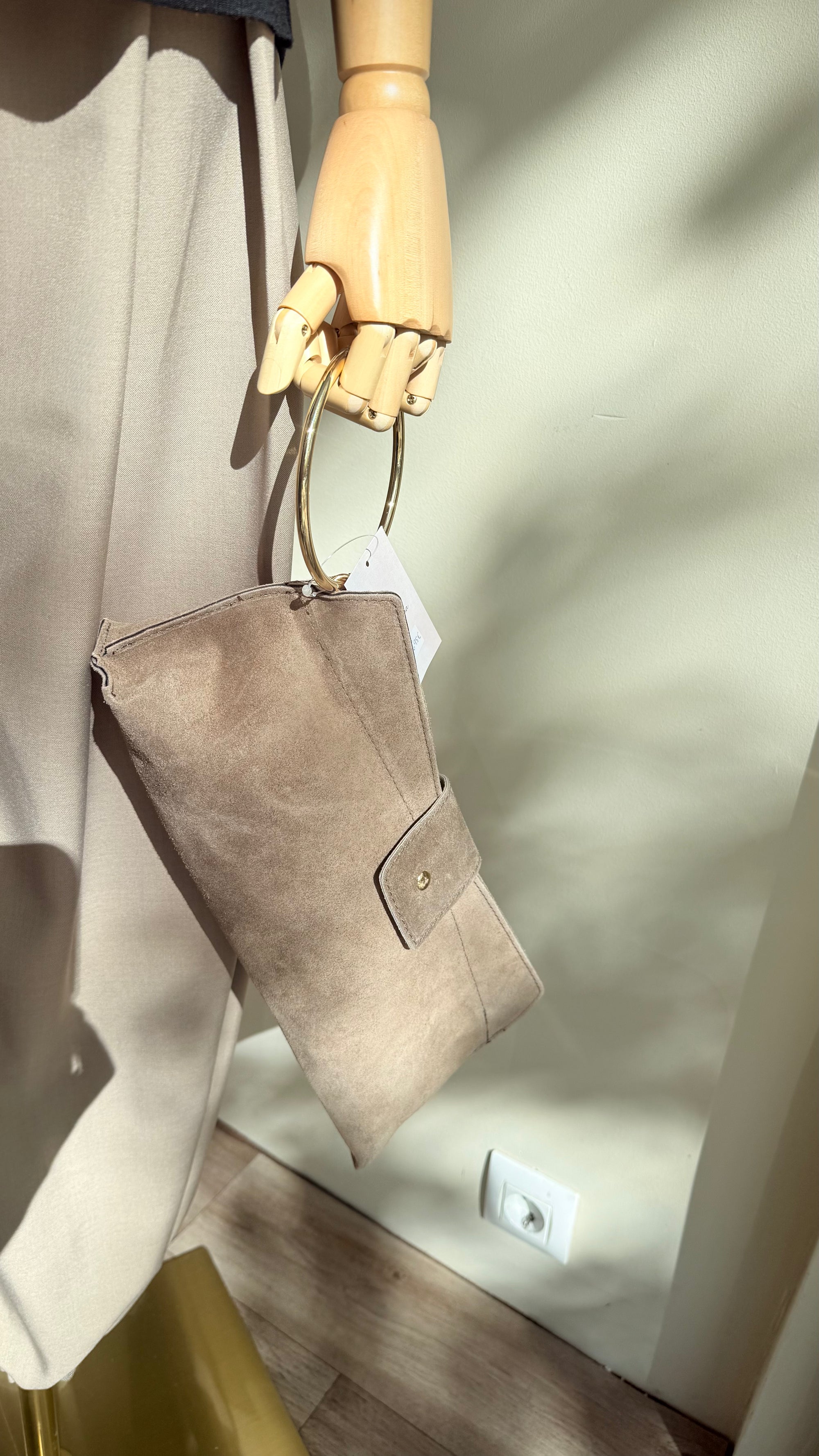 Bolso piel aro