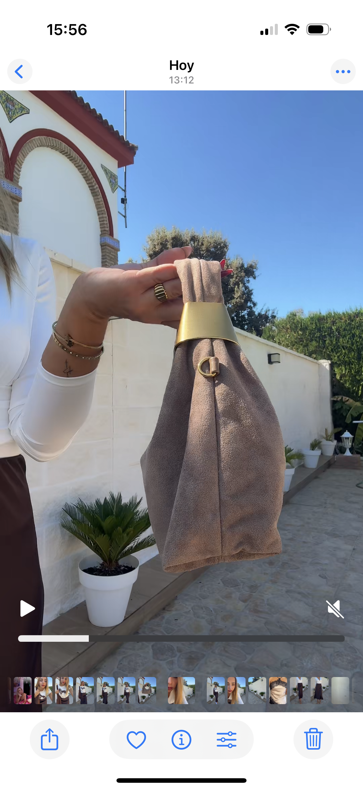 Bolso ante taupe