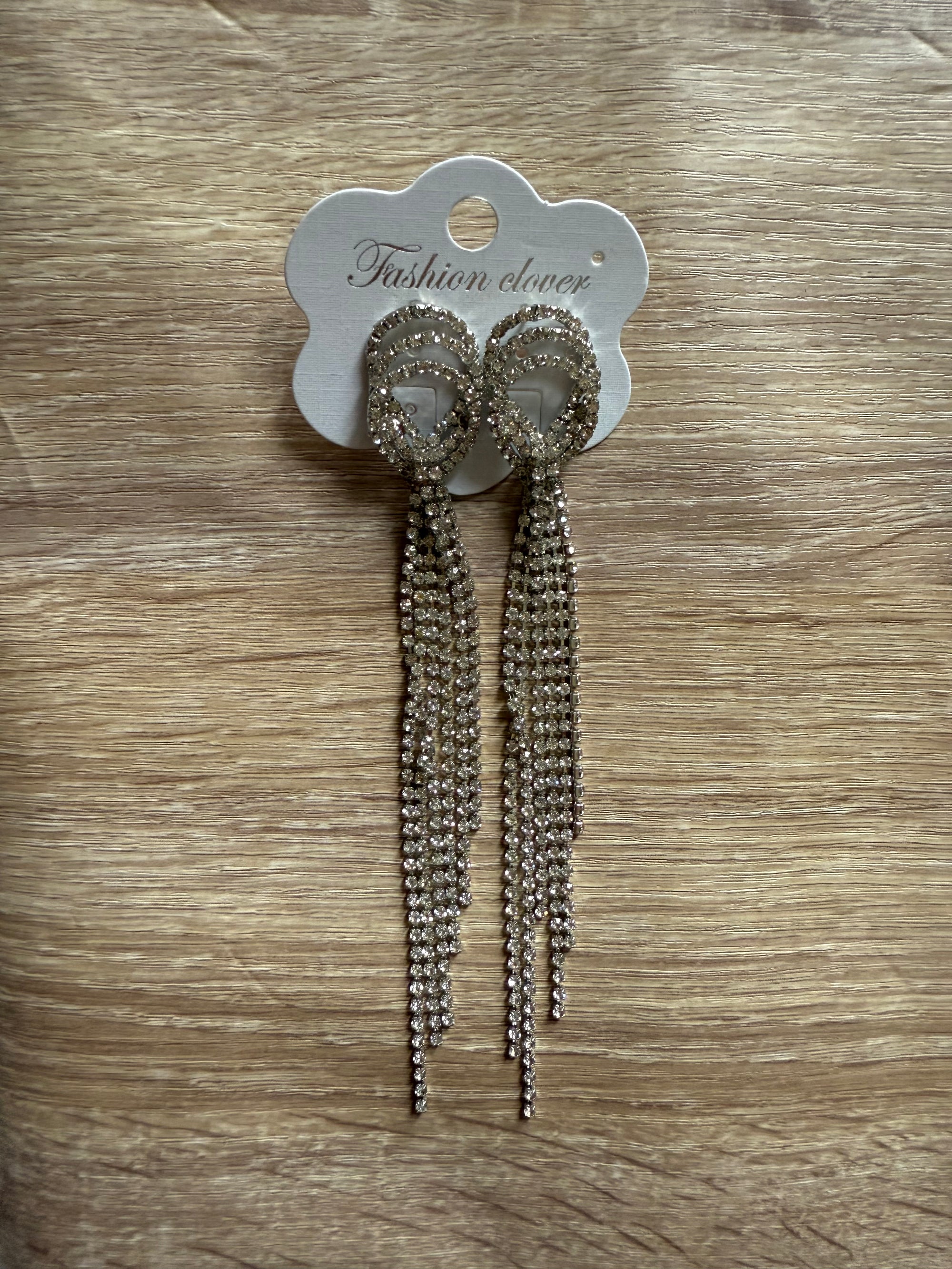 Pendientes largos brillo