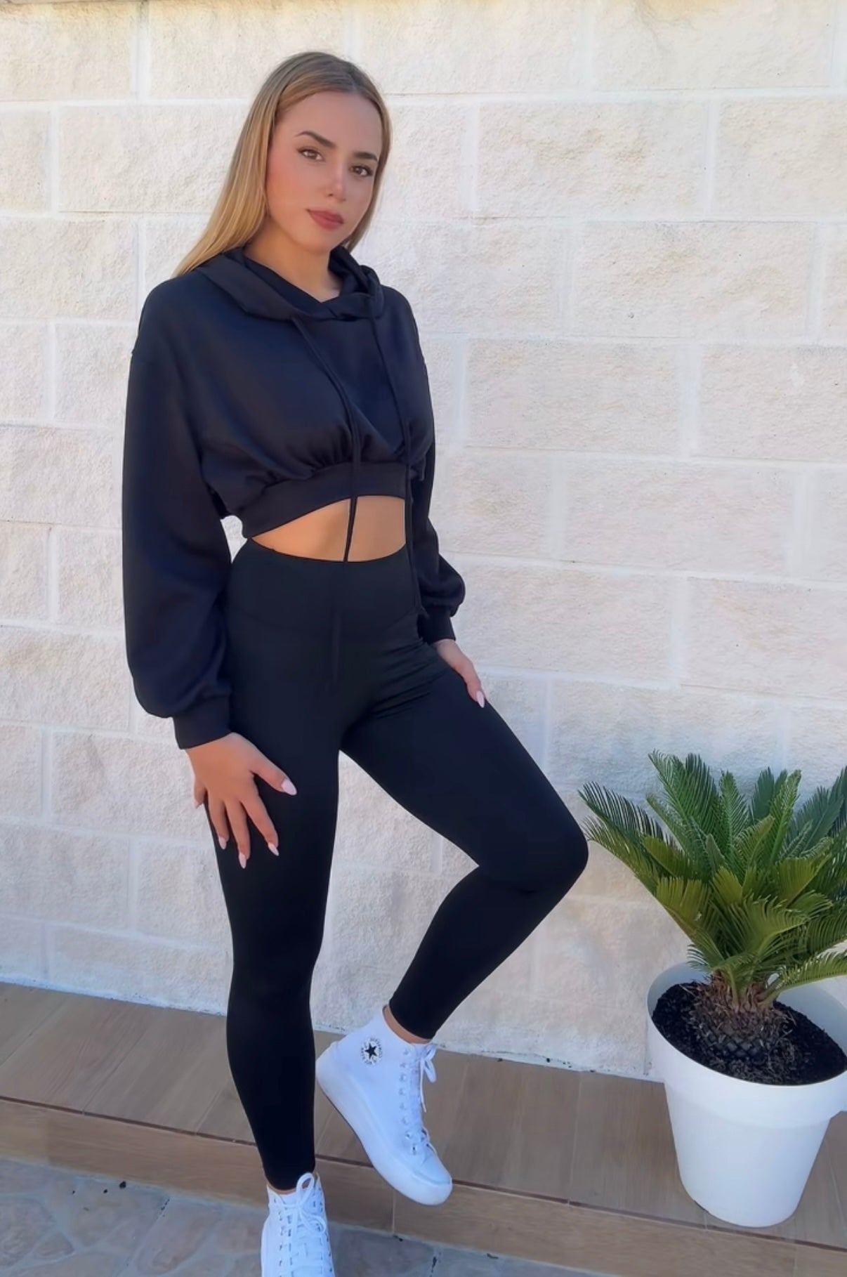 Sudadera crop