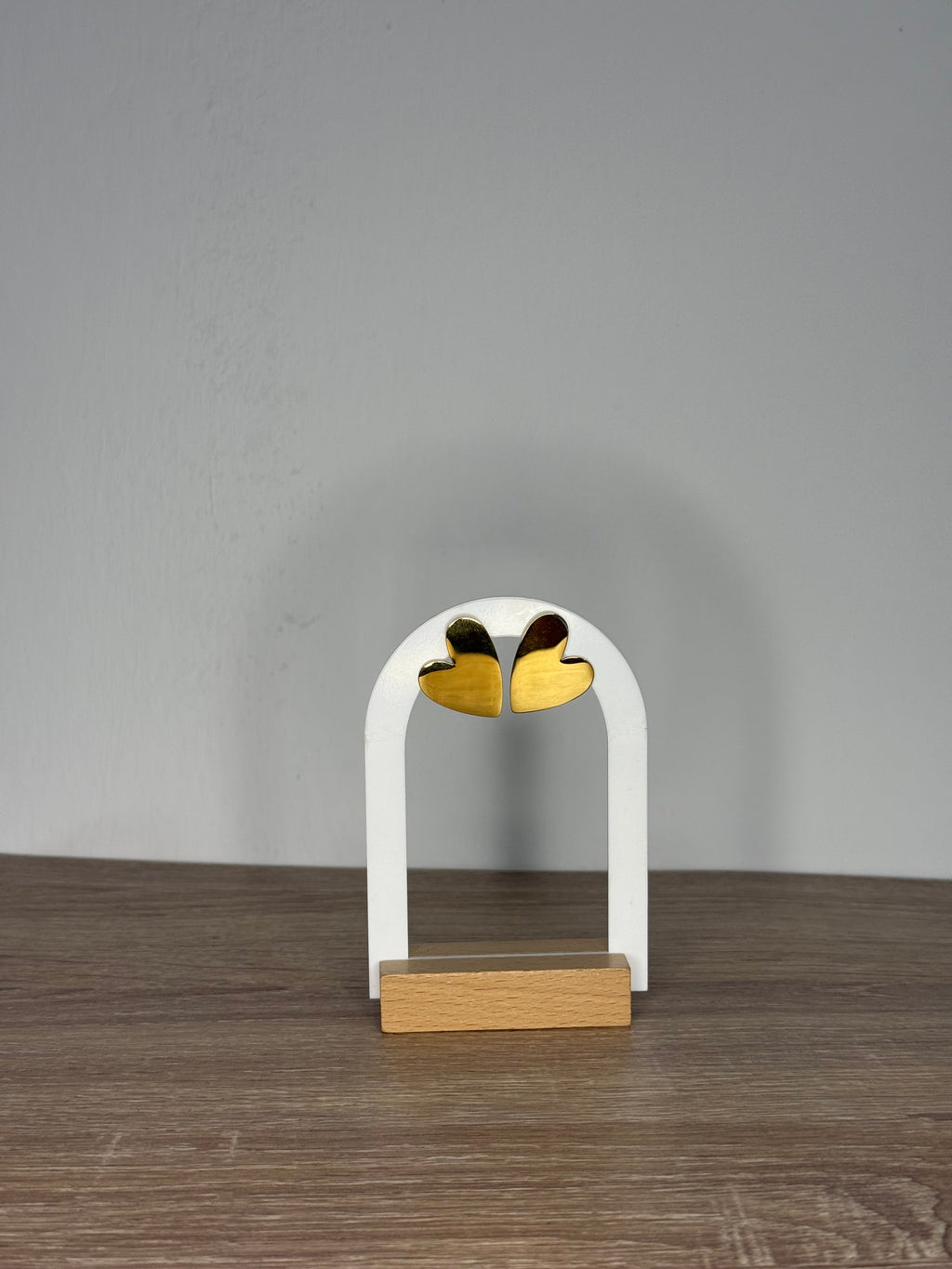 Pendientes corazón oro