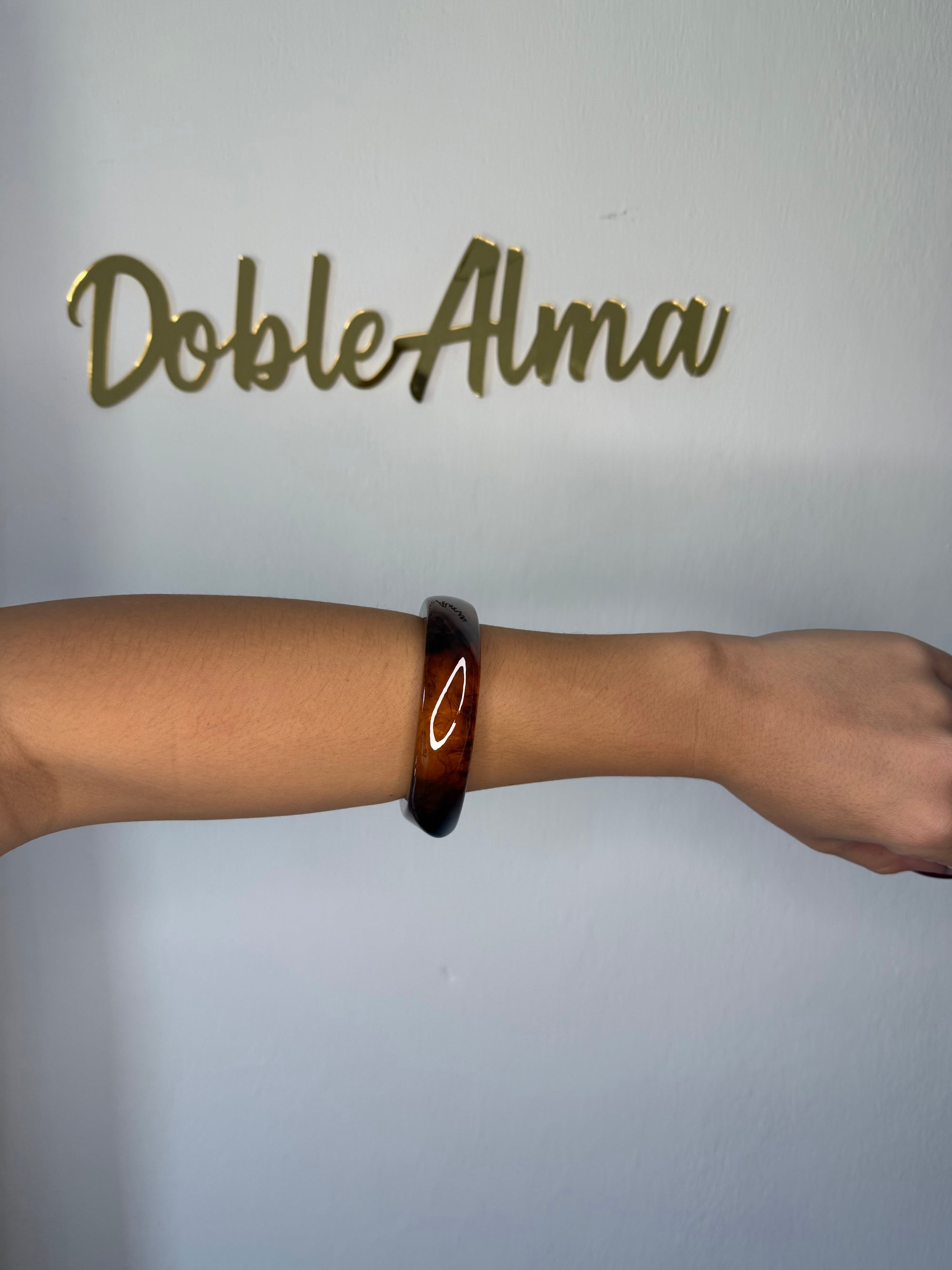 Pulsera carey marrón