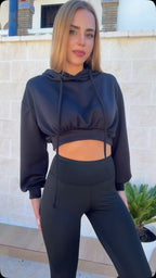 Sudadera crop